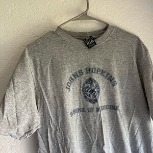 John’s Hopkins Short Sleeve Tees in Heather Gray